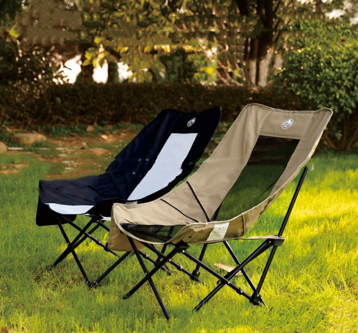 Portable Folding Moon Camping Chair – Lightweight Outdoor Lounge Seat